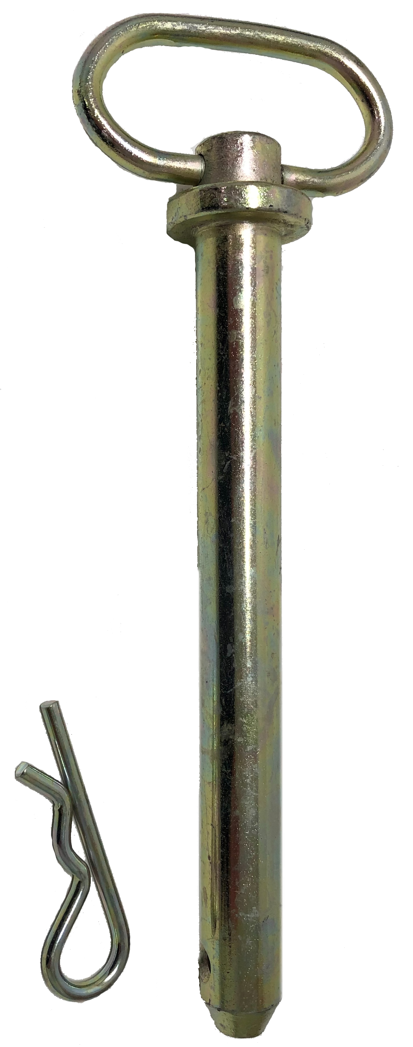 <ul><li>The large handle (larger & easier to grasp than most) is not assembled into a drill-through hole. The handle is made from high carbon spring steel, is heat treated, and fits tightly into recessed blind holes; always a true fit!</li><li>The collar may look as though it is just pressed down on top of the pin (like many competitive brands). On closer examination you will see the collar is cold forged into a groove in the body of the hitch pin. Certified test results show a force well in excess of 10,000 lbs. is required to displace this collar from the hitch pin. </li><li>The pin body is not just plain ordinary cold rolled steel, but high stress steel. High stress is a high strength, heat treated & stress relieved alloy, certified to have a minimum yield strength of at least 100,000 PSI.</li></ul>|